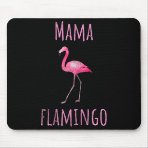 Alfombrilla De Ratón Flamenco mamá pájaro tropical verano animal zoológ