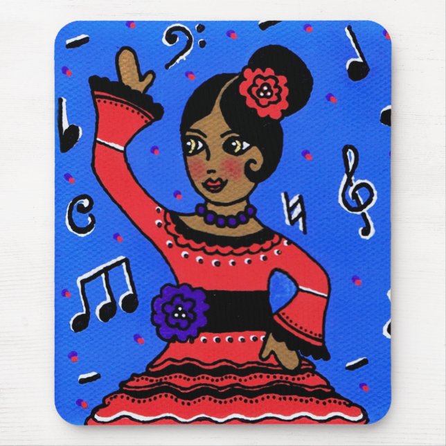 Alfombrilla De Ratón Flamenco Mousepad (Frente)