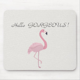 Alfombrilla De Ratón Flamenco Rosa Adorable - Hola Hermosa