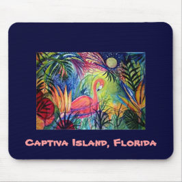 Alfombrilla De Ratón Flamenco rosado - isla de Captiva, la Florida