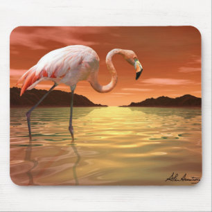 Alfombrilla De Ratón Flamenco rosado Mousepad de la Florida