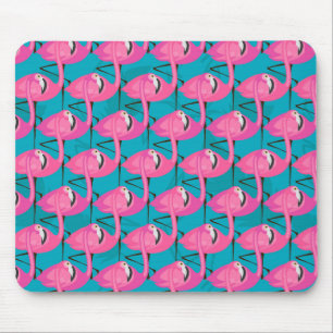 Alfombrilla De Ratón Flamencos de neón