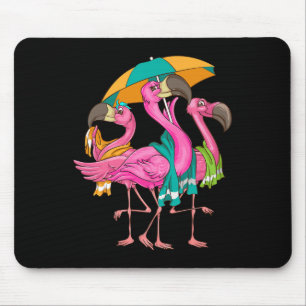 Alfombrilla De Ratón Flamencos Divertidos de Playa con Toallas Pájaro G