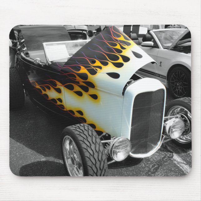 Alfombrilla De Ratón Flamin' Hot Rod (Frente)