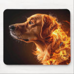 Alfombrilla De Ratón Flaming dog<br><div class="desc">Flaming dog mouse pad</div>
