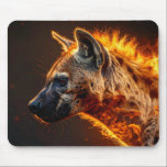 Alfombrilla De Ratón Flaming hyena<br><div class="desc">Flaming hyena mouse pad</div>