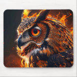Alfombrilla De Ratón Flaming wolf<br><div class="desc">Flaming wolf Mouse Pad</div>