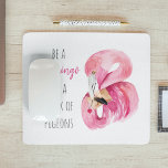 Alfombrilla De Ratón Flamingo De Color Rosa Exótico Moderno Con Cita<br><div class="desc">Flamingo De Color Rosa Exótico Moderno Con Cita</div>