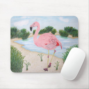 Alfombrilla De Ratón Flamingo en el pantano