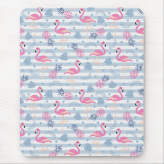Alfombrilla De Ratón Flamingo Mousepad - Rosa y Azul