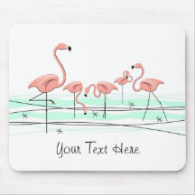Flamingo Ocean Group "Text" mousepad
