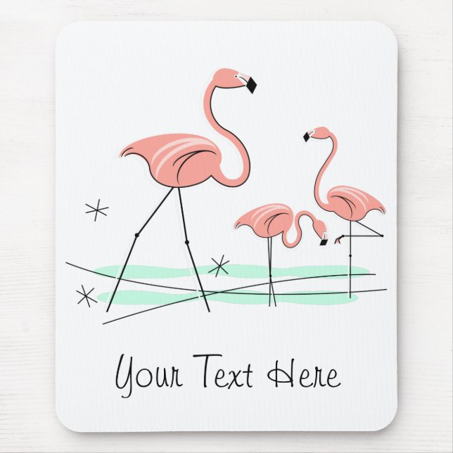 Alfombrilla De Ratón Flamingo Ocean Trio 2 "Text" mousepad (Frente)