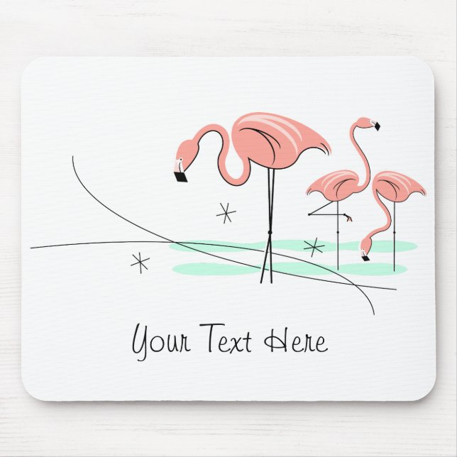 Alfombrilla De Ratón Flamingo Ocean Trio 3 "Text" mousepad (Frente)