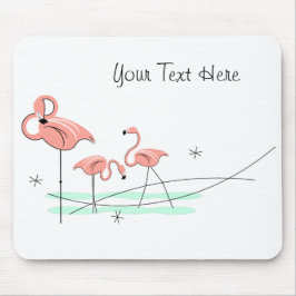 Alfombrilla De Ratón Flamingo Ocean Trio "Text" mousepad