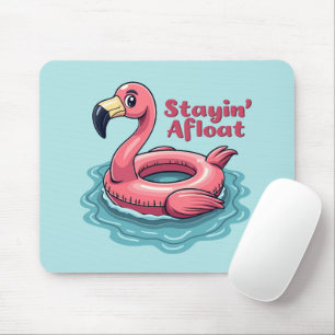 Alfombrilla De Ratón Flamingo Retro Float Funny Summer