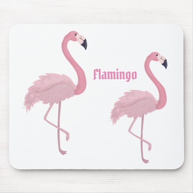 Alfombrilla De Ratón Flamingo rosa (Frente)