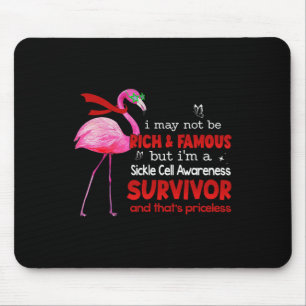 Alfombrilla De Ratón Flamingo soy un sobreviviente de anemia falciforme