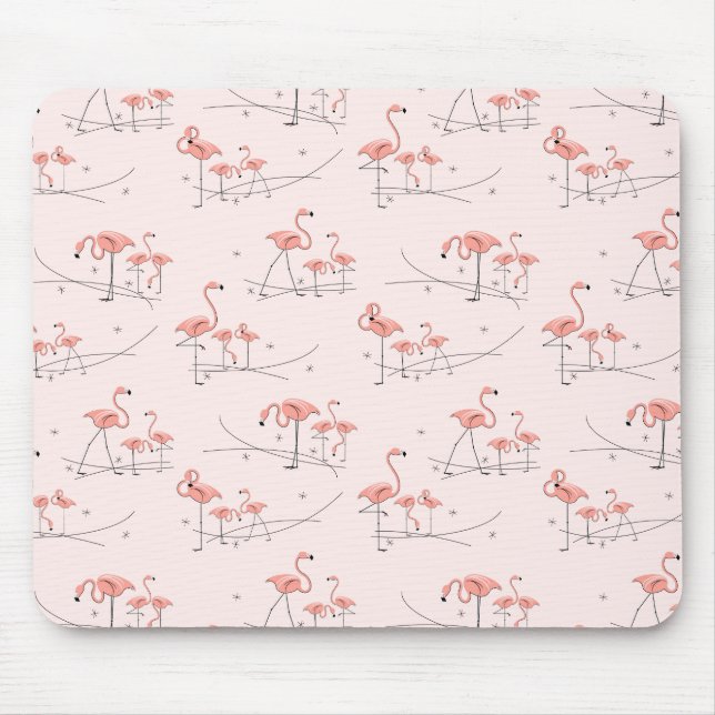 Alfombrilla De Ratón Flamingos Pink Multi mousepad (Frente)