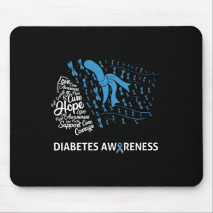 Alfombrilla De Ratón Flauta azul tipo 1 Día de concientización sobre la