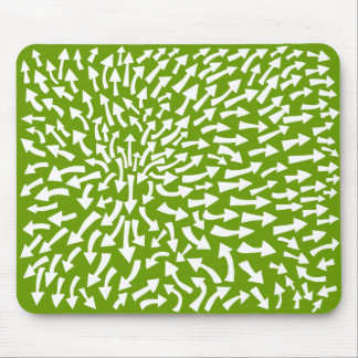 Alfombrilla De Ratón Flechas - Blanco sobre verde 669900