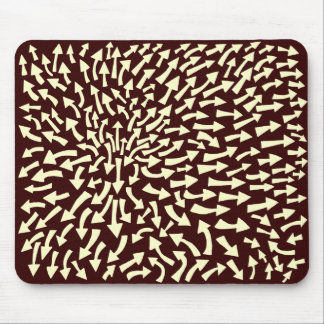 Alfombrilla De Ratón Flechas - Crema en marrón oscuro