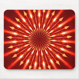 Alfombrilla De Ratón flechas en llamas kaleidoscopio