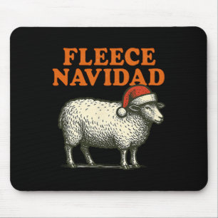 Alfombrilla De Ratón Fleece Navidad Funny Sheep Pun Navidad feriado 1