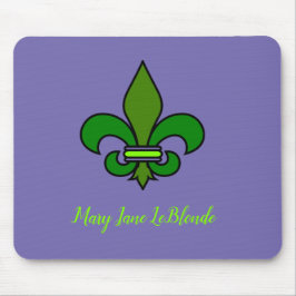Alfombrilla de ratón Fleur de Lis de Mardi Gras Mo