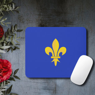 Alfombrilla De Ratón Fleur de Lis sobre la almohadilla real del ratón a