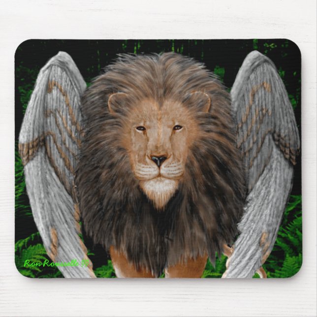 Alfombrilla De Ratón Flion Mousepad (león con alas) (Frente)