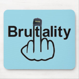 Alfombrilla De Ratón Flip de la brutalidad policial en Mousepad