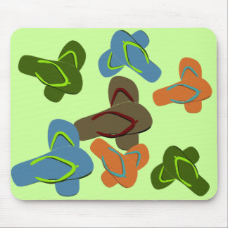 Alfombrilla De Ratón Flip Flops Vector Art