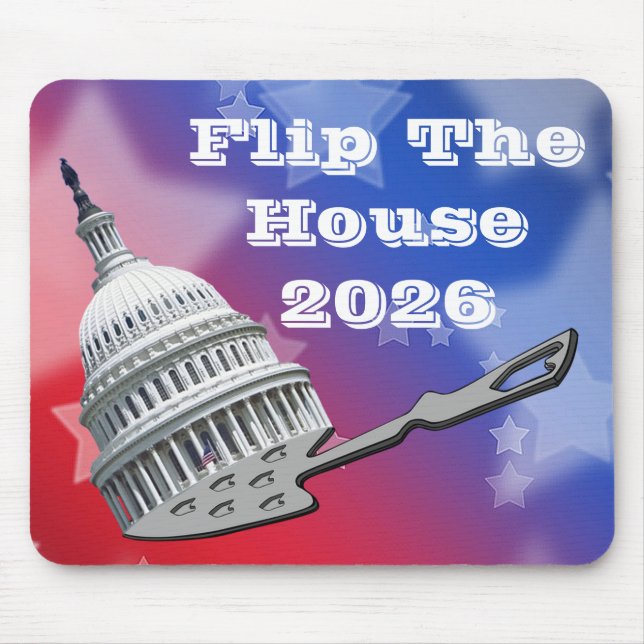 Alfombrilla De Ratón Flip The House Vote Blue 2026 (Frente)