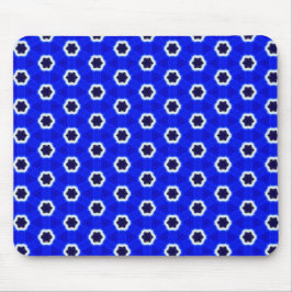 Alfombrilla De Ratón Flor azul Abstract Pattern Mousepad