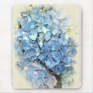 Alfombrilla De Ratón Flor azul de hidrangea
