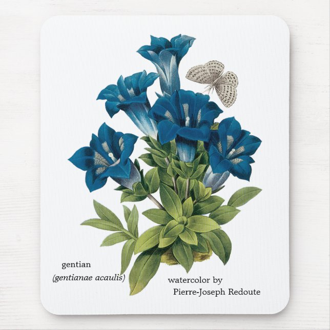 Alfombrilla De Ratón Flor azul Mousepad de Redoute (Frente)