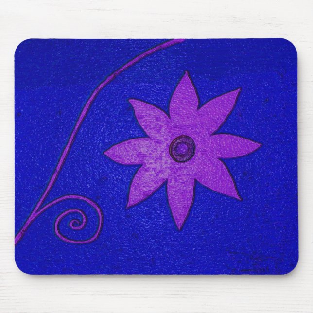 Alfombrilla De Ratón flor colorida (Frente)