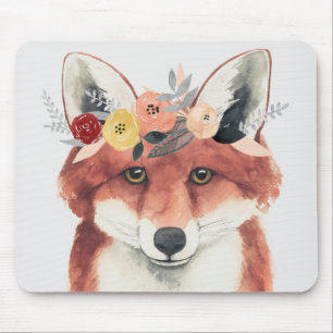 Alfombrilla De Ratón Flor Crown Forester Fox