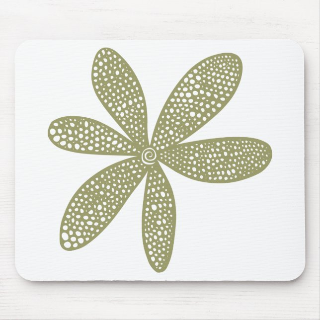 Alfombrilla De Ratón Flor de bonito - Khaki (Frente)