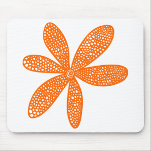 Alfombrilla De Ratón Flor de bonito - Naranja