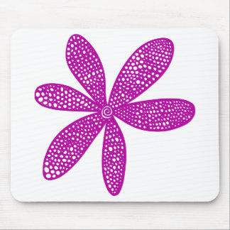 Alfombrilla De Ratón Flor de bonito - Violeta Profunda