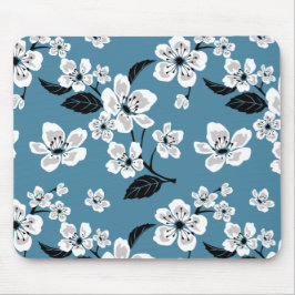 ALFOMBRILLA DE RATÓN FLOR DE CEREZO - SAKURA (AZUL AHUMADO)