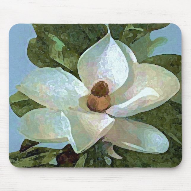 Alfombrilla De Ratón Flor de flores de Magnolia Blossom (Frente)