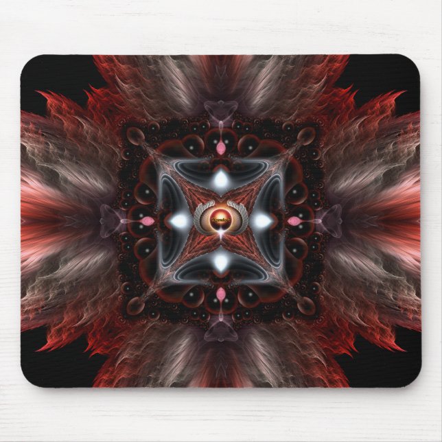 Alfombrilla De Ratón Flor de fuego de piedra (Frente)