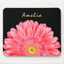Alfombrilla De Ratón Flor de Gerbera Rosa