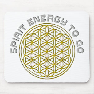 ALFOMBRILLA DE RATÓN FLOR DE LA VIDA - ENERGÍA ESPIRITUAL PARA LLEVAR
