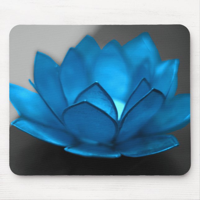Alfombrilla De Ratón Flor de Lotus azul (Frente)