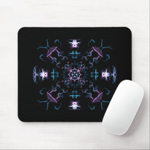 Alfombrilla De Ratón Flor de Mandala morada y azul