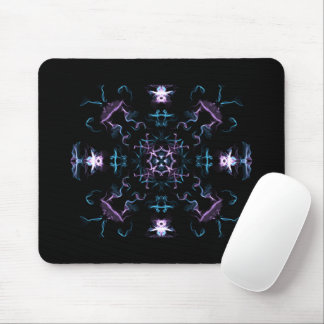 Alfombrilla De Ratón Flor de Mandala morada y azul