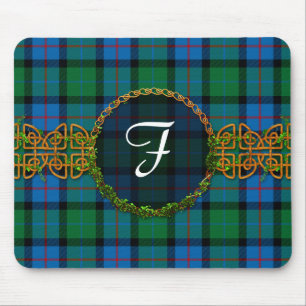 Alfombrilla De Ratón Flor De Monograma De Escocia Tartans